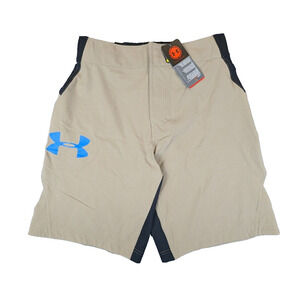 Under Armor Shorts Small Men's Tan Loose New with Tags Heat Gear Combine